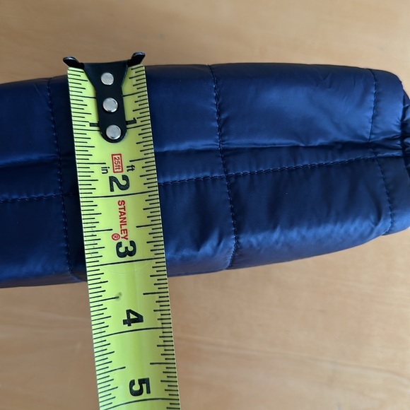 NWT💋 LANCÔME JEWEL-TONE QUILTED BLUE LIGHTWEIGHT COSMETICS BAG WITH GOLD ZIPPER - Picture 8 of 8